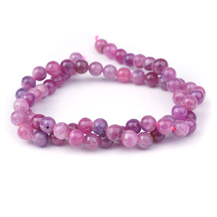 Ruby Natural 6mm Round A Grade - 15-16 Inch