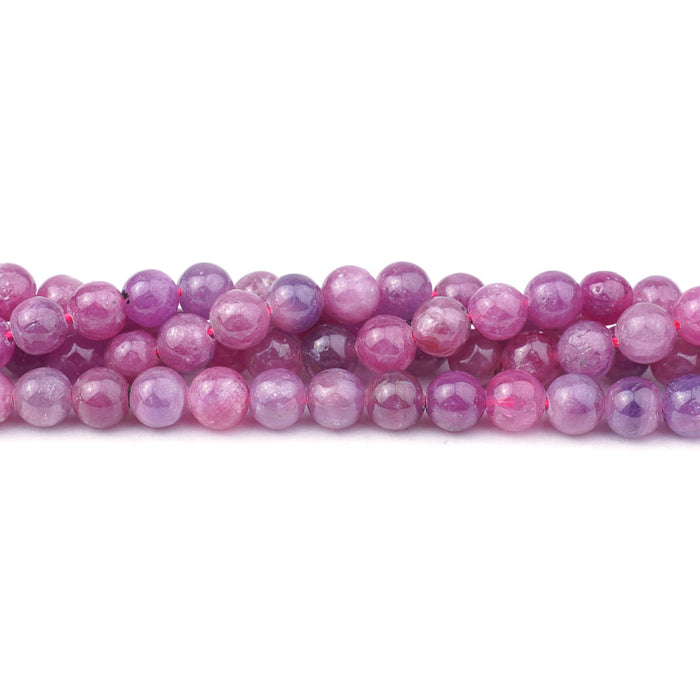 Ruby Natural 6mm Round A Grade - 15-16 Inch