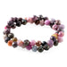 This is a Dakota Stones 8mm Ruby Double Gemstone strand with faceted heart beads in 15-16 inch strand.