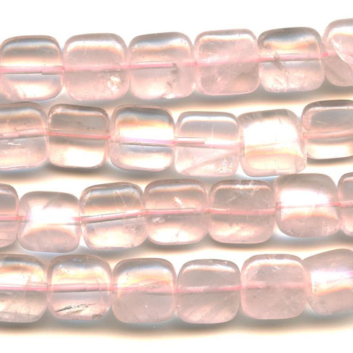 Rose Quartz 12mm Square 8-Inch