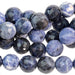 Sodalite 10mm Faceted Round 15-16 Inch