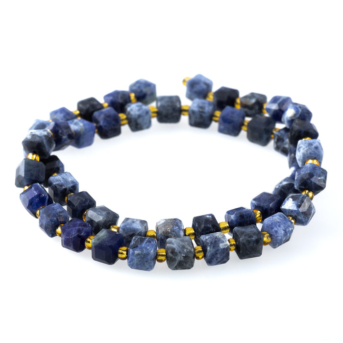 Sodalite 6-7mm Table Cut Cube - 15-16 Inch