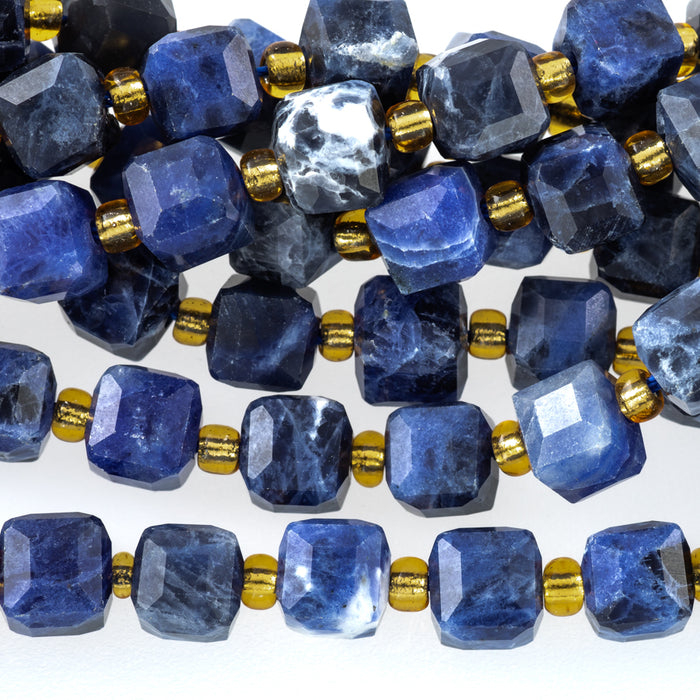 Sodalite 6-7mm Table Cut Cube - 15-16 Inch