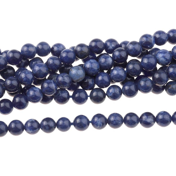 AAA Grade Sodalite 6mm Round 15-16 Inch