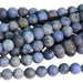 MATTE Sunset Dumortierite 6mm Round 15-16 Inch