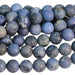 MATTE Sunset Dumortierite 8mm Round 15-16 Inch