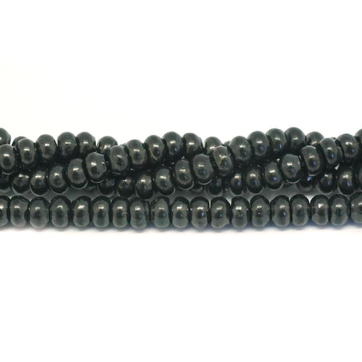 Shungite 6mm Rondelle - 15-16 Inch