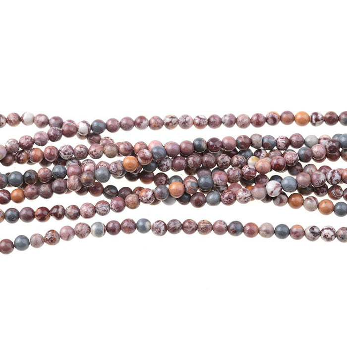 Sonora Jasper 4mm Round 15-16 Inch