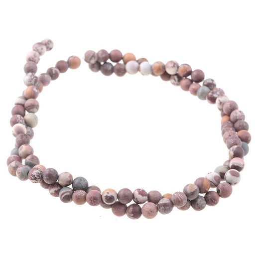 MATTE Sonora Jasper 4mm Round 15-16 Inch