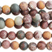 MATTE Sonora Jasper 6mm Round 15-16 Inch