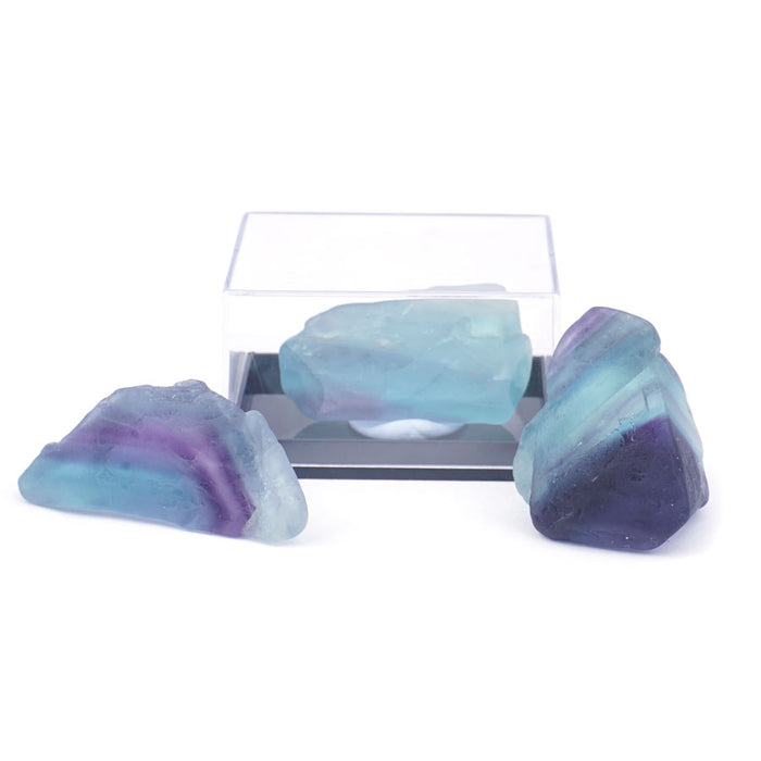 Rainbow Fluorite 30-60mm Specimen Terrarium - DS ROCK SHOP