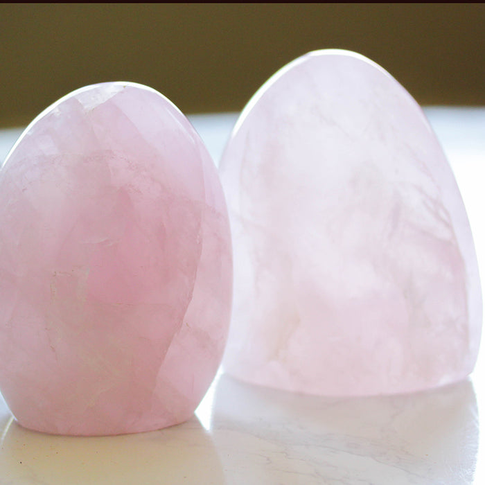 Rose Quartz Freeform Specimen 4.5x4 Inches (650-950 grams) - DS ROCK SHOP