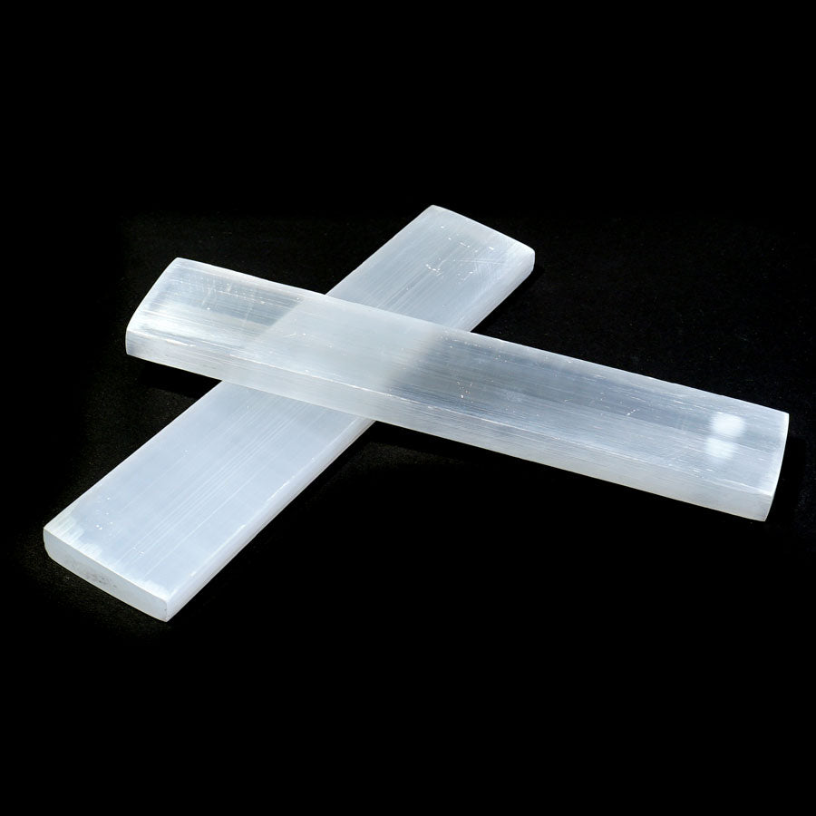 Selenite Rectangle Charging Plate 1.4x7.8 Inches (140-170 grams)- DS ROCK SHOP