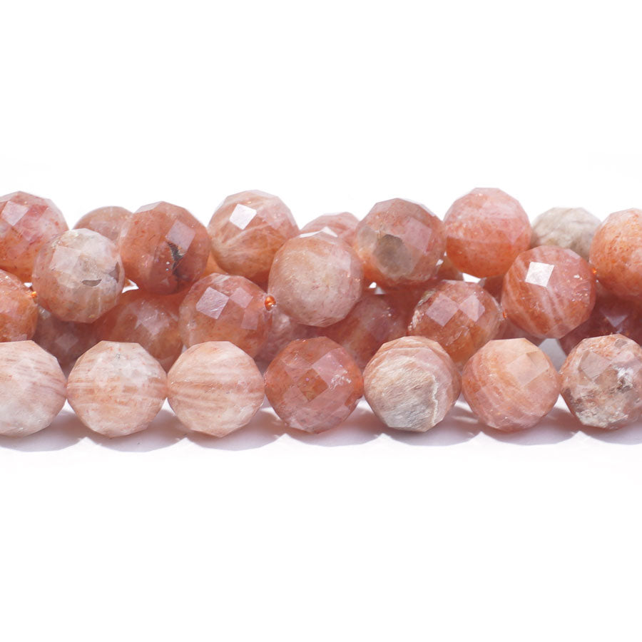 Golden Sunstone 10mm Round Faceted A Grade - 15-16 Inch