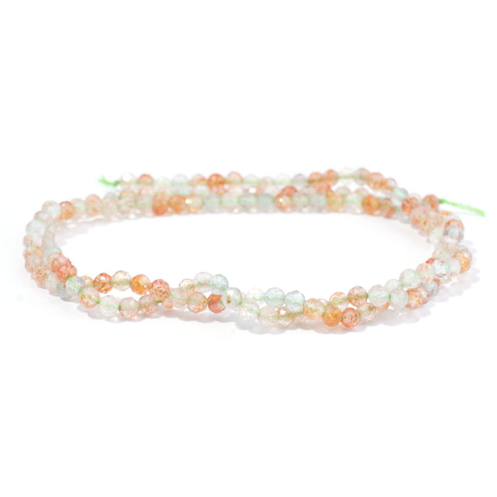 Arusha Sunstone 3mm Round Faceted - 15-16 Inch