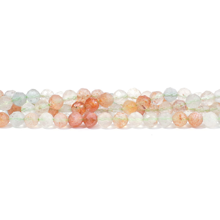 Arusha Sunstone 4mm Round Faceted - 15-16 Inch