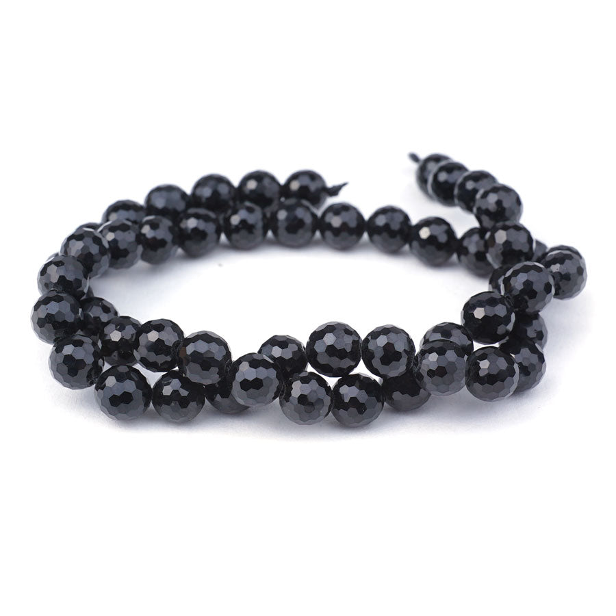 Tektite Natural 8mm Round Faceted - 15-16 Inch