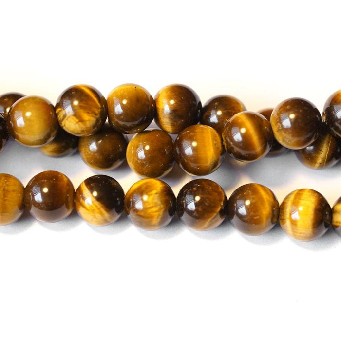 Tiger Eye  12mm Round - 15-16 Inch