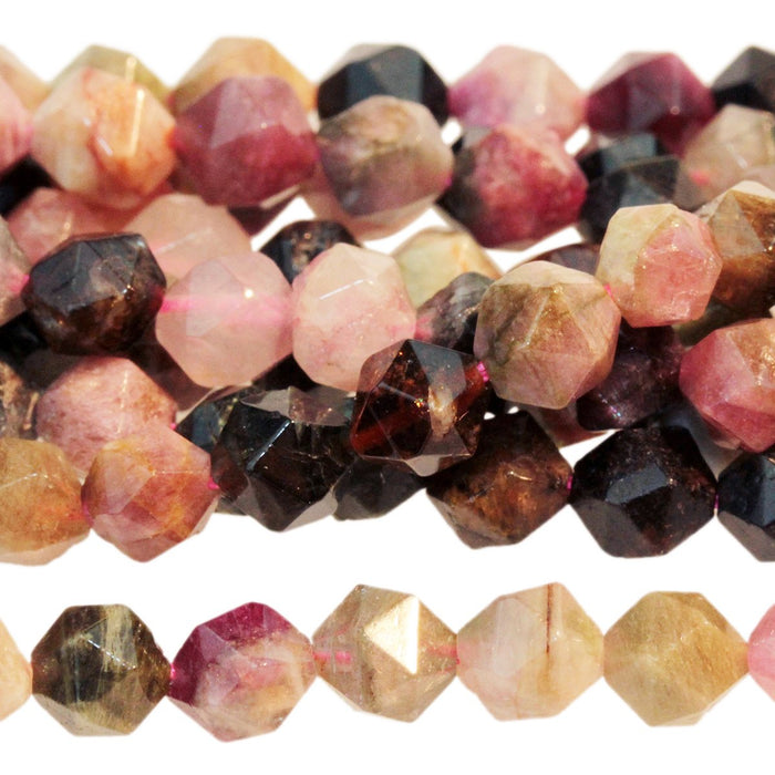 Tourmaline 6mm Star Cut Round 15-16 Inch