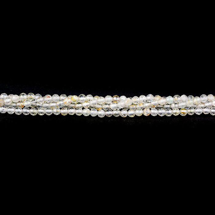 Topaz Dendritic 3mm Faceted Round A Grade - 15-16 Inch