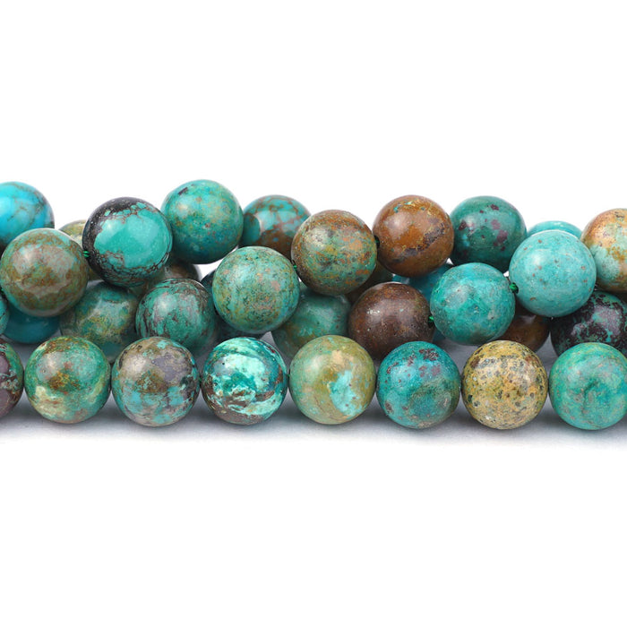 Hubei Turquoise 10mm Multi Round - 15-16 Inch