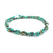 This is a Dakota Stones 3mm Grn Hubei Turquoise Green Gemstone strand with round beads in 15-16 inch strand.