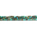 This is a Dakota Stones 3mm Grn Hubei Turquoise Green Gemstone strand with round beads in 15-16 inch strand.