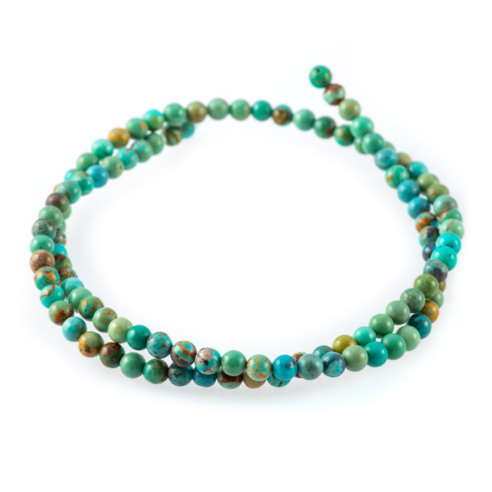 Elisa Turquoise 4mm Round - 15-16 Inch