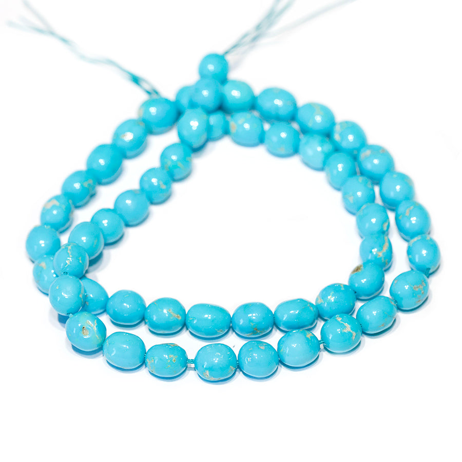 Sleeping Beauty Turquoise 8-9mm Nugget - 15-16 Inch