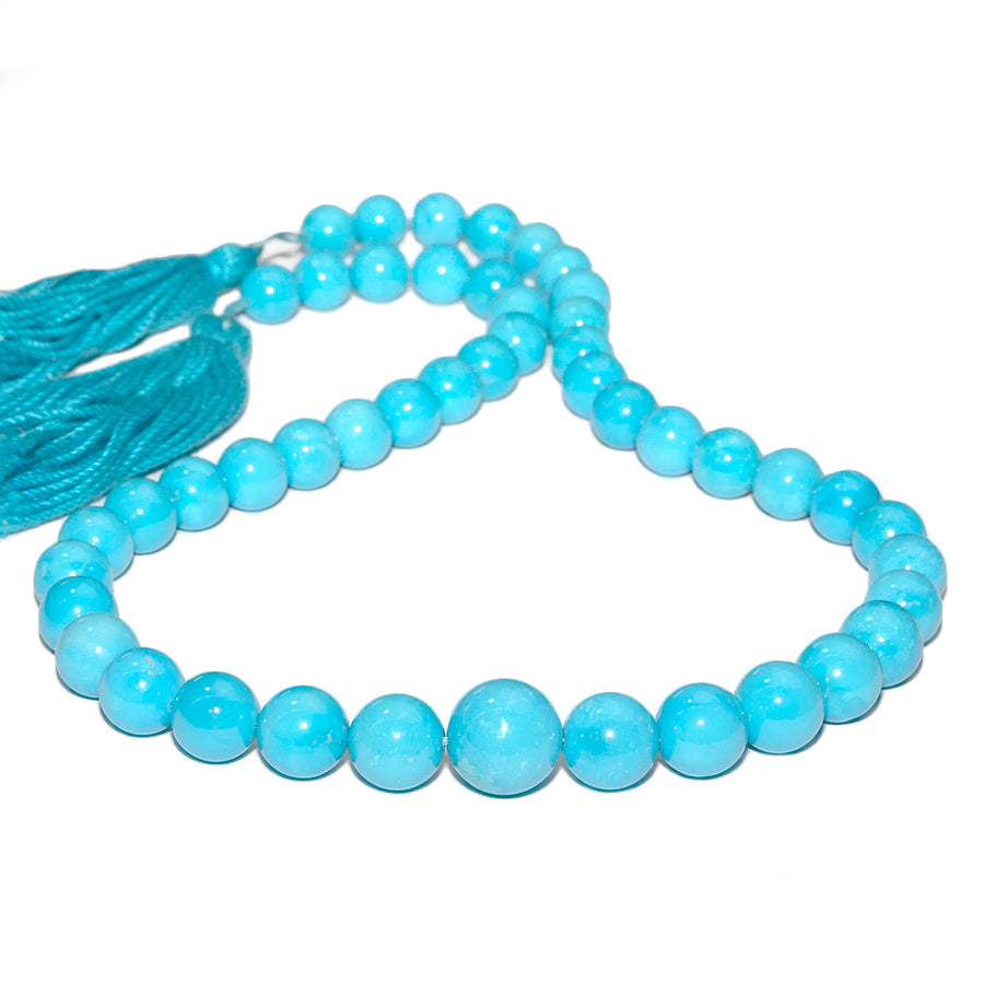 Sleeping Beauty Turquoise 9-24mm Round Graduated Limited Editions 16-18" Strand - DSPremier