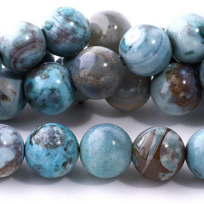 Terra Agate 14mm Round - 15-16 Inch