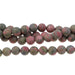 MATTE Unakite 10mm Round 15-16 Inch