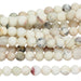 MATTE White African Opal 4mm Round 8-Inch