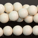 White Wood 10mm Round 15-16 Inch