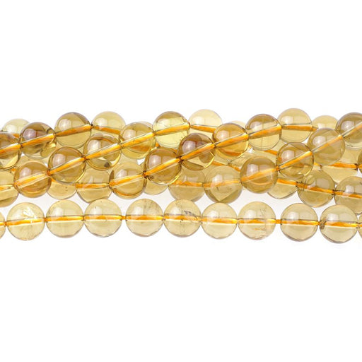 Whiskey Quartz A-Grade 10mm Round 15-16 Inch