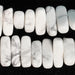 White Howlite 5x15mm Flat Chip 8-Inch