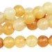 Yellow Jade 8mm Large Hole Round 8-Inch