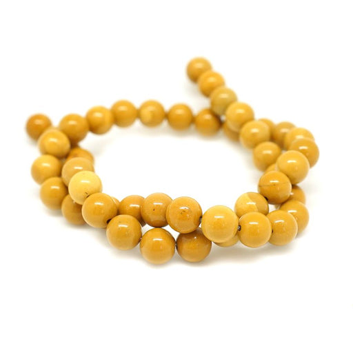 Yellow Mookaite  8mm Round - 15-16"