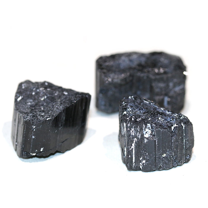 Black Tourmaline Rough Medium Nugget Specimen 20-30x30-40mm (25-55 grams) - DS ROCK SHOP