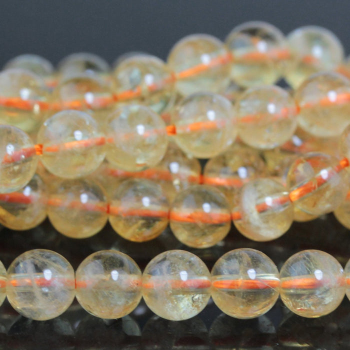 Citrine 6mm Round 15-16 Inch