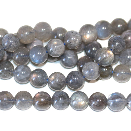 This is a Dakota Stones 8mm AAA Labradorite Gemstone strand with AAA grade round beads.