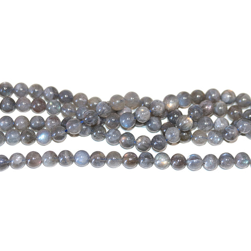 This is a Dakota Stones 8mm AAA Labradorite Gemstone strand with AAA grade round beads.
