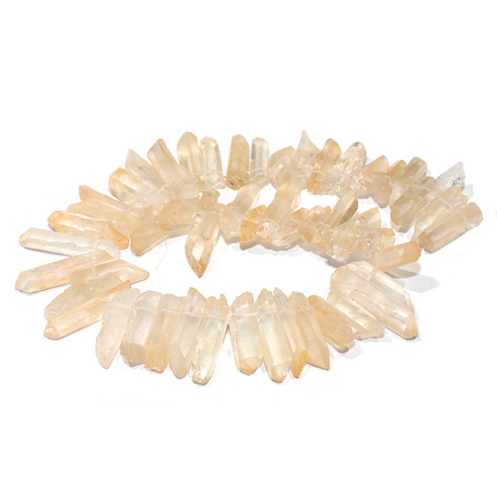 Orange Crystal Quartz 4x20-6x40mm Points 15-16 Inch