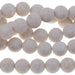 MATTE River Stone 8mm Round 15-16 Inch